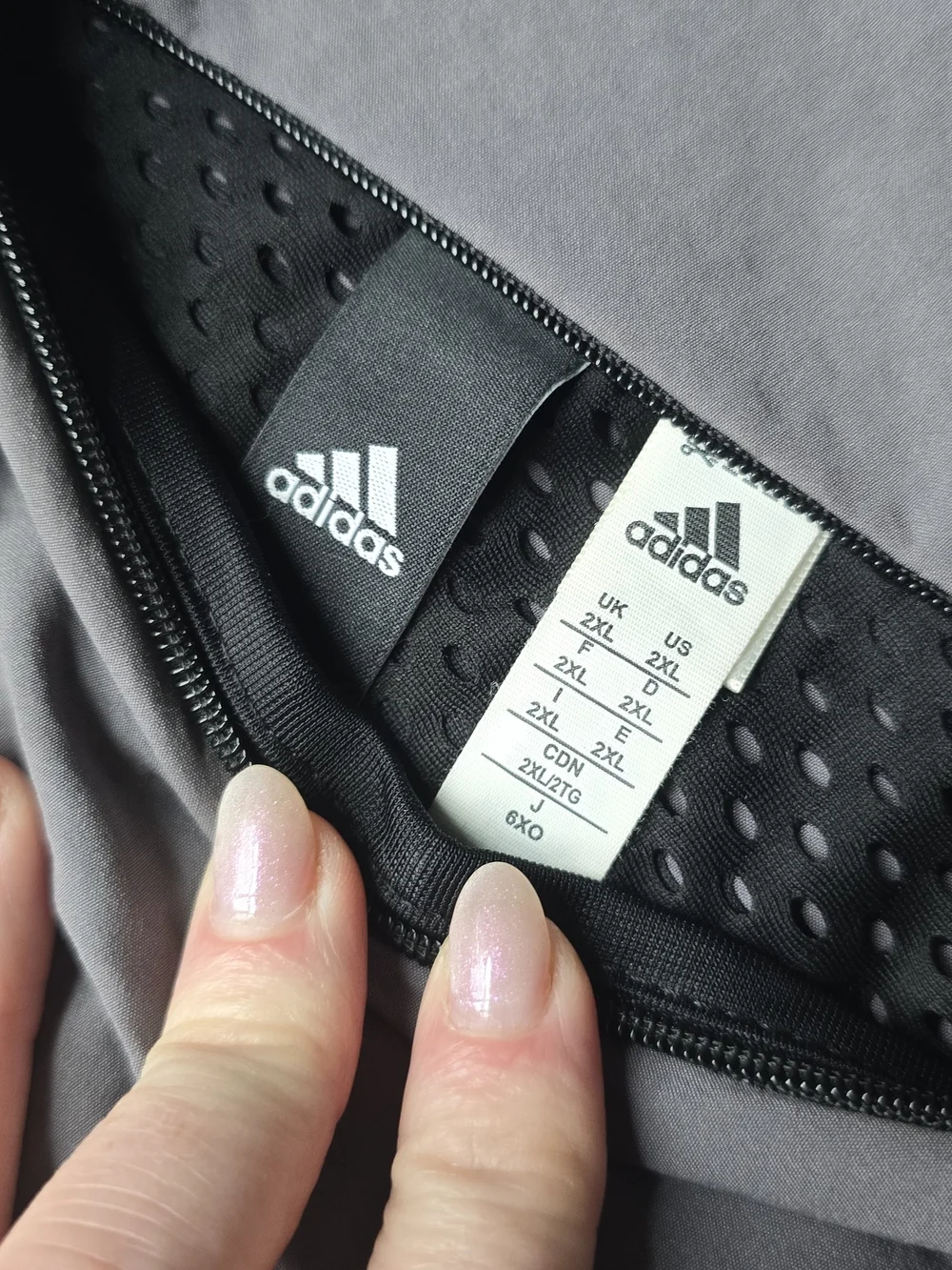 adidas Light Gray Performance Jacket with Black Logo